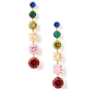 $128 Kate Spade Candy Shop Linear Earrings Multi Color